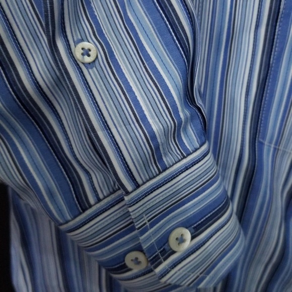 BUGATCHI UOMO Mens Long Sleeve Button Front Sz M - Picture 5 of 8